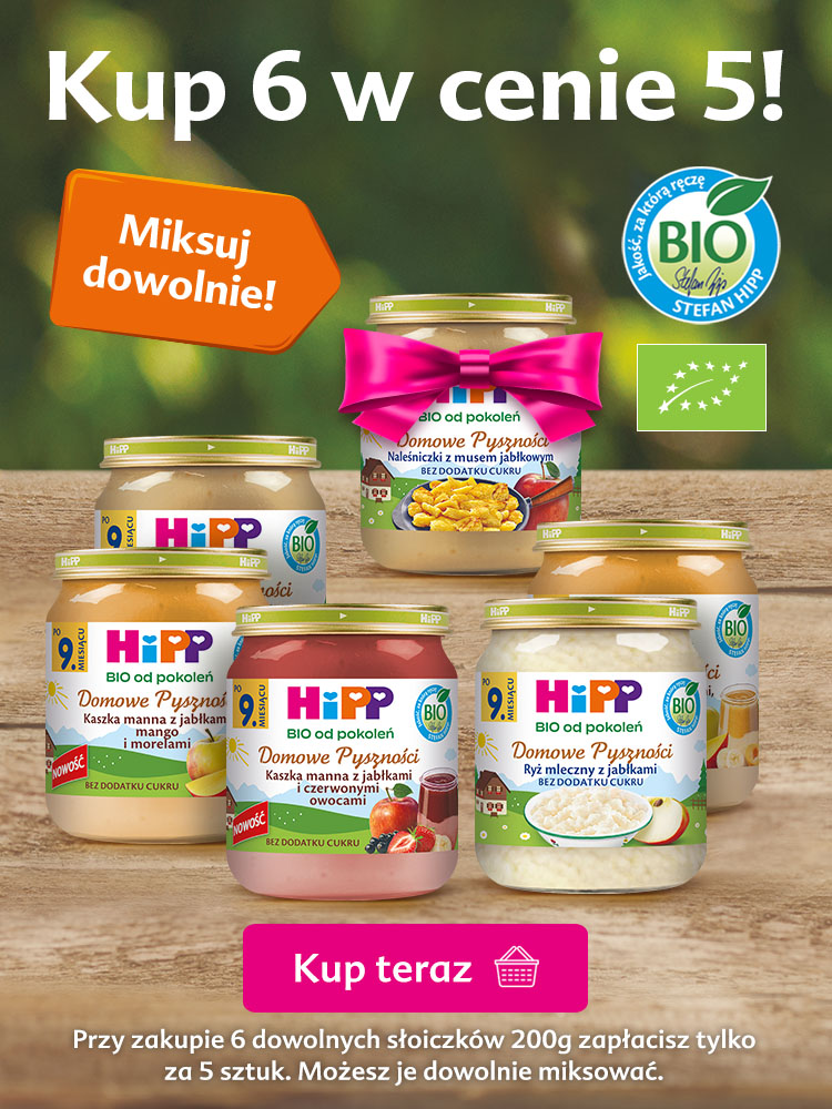 Hipp desery 200 g - kup 6 w cenie 5